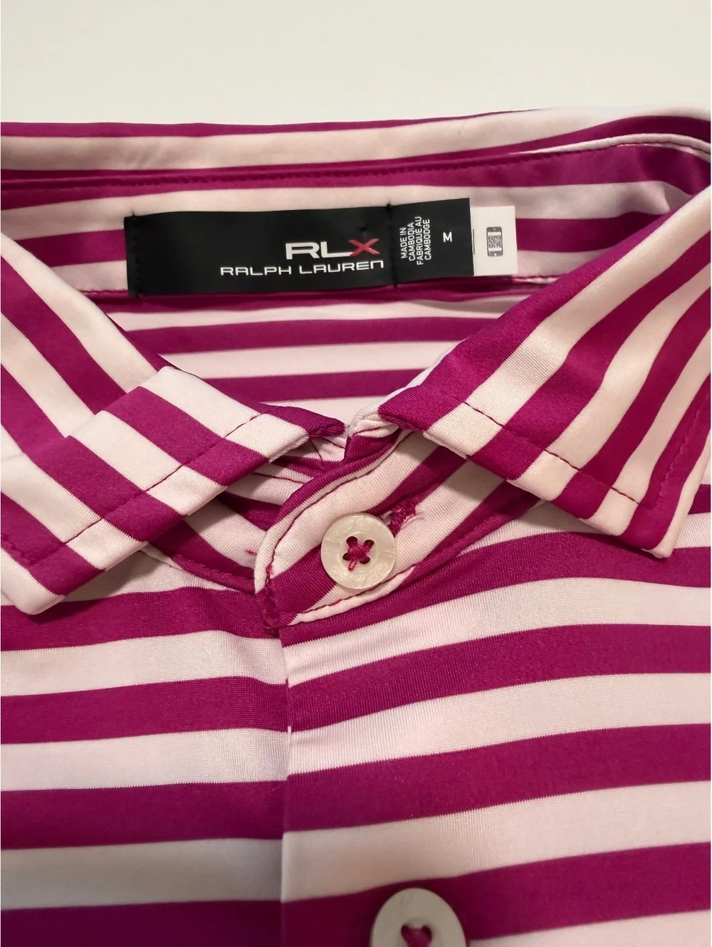 RLX Ralph Lauren Striped Polo Shirt Medium